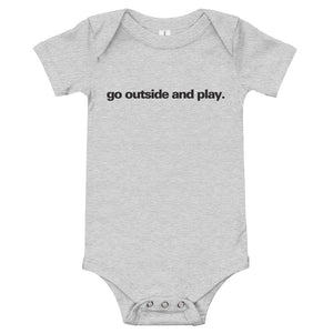 Go Outside and Play Kid's Onesie