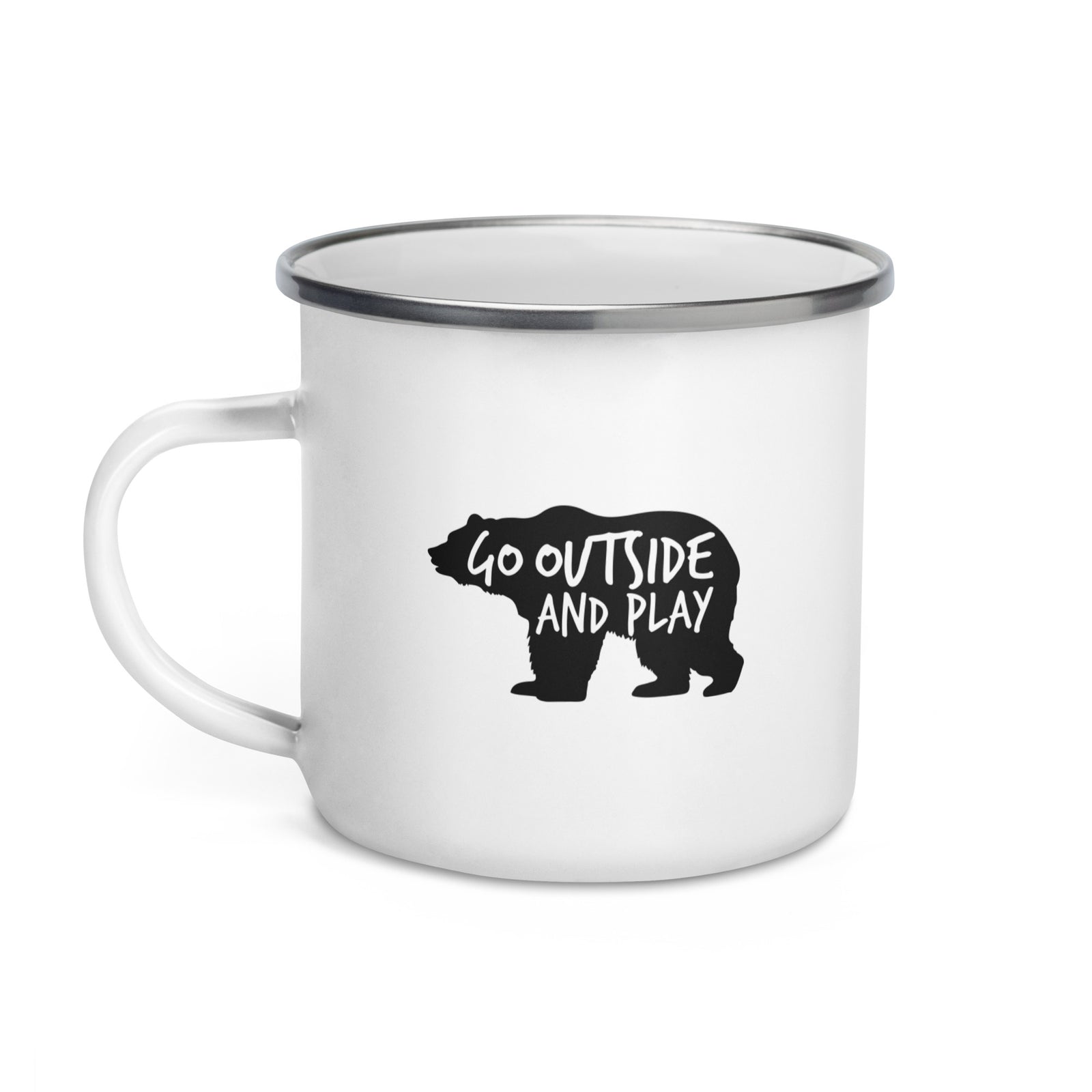 Go Outside and Play Bear | Enamel Mug