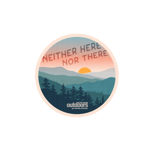 Neither Here Nor There Sticker